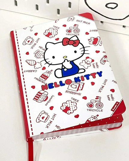 Hello Kitty Cute Heart Design Coloring Journal - Adorable Anime Notebook for Creative Mindfulness