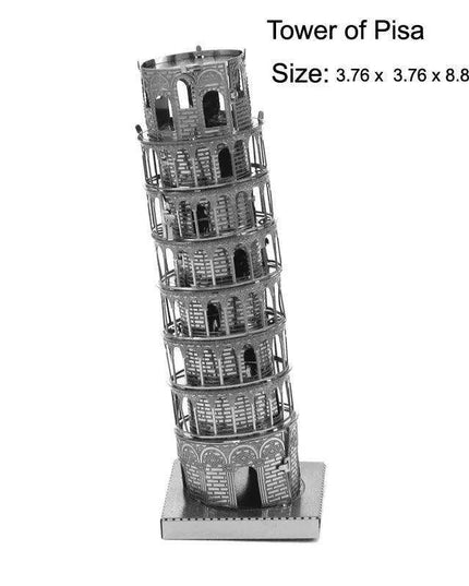 Global Landmark 3D Metal Puzzle Set: Construct and Discover Iconic Structures