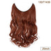 20-Inch Versatile Adjustable Invisible Wire Hair Extensions - Curly and Sleek Options