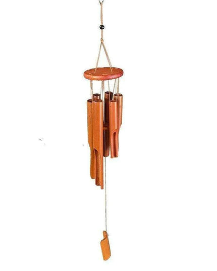 Handcrafted Bamboo Wind Chimes - 6 Melodic Tubes for Calming Outdoor Harmony - Ideal for Garden Decor and Thoughtful Gifts