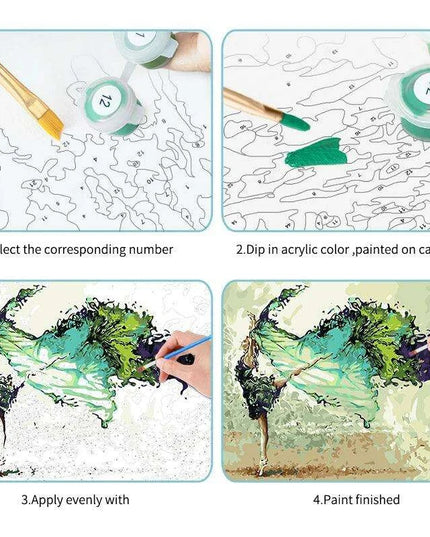 Blooming Pink Petals DIY Canvas Painting Kit - Unleash Your Inner Artist!