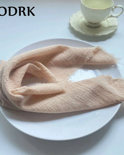 Sophisticated 10-Piece Linen-Cotton Blend Napkin Set