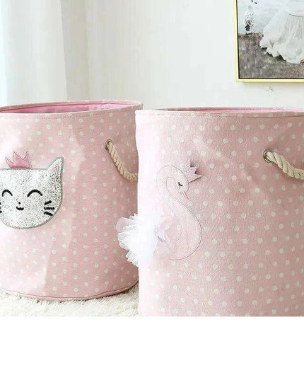 Chic Collapsible Canvas Storage Bin for Kids