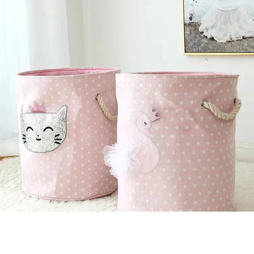 Chic Collapsible Canvas Storage Bin for Kids