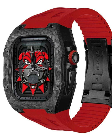 Luxurious Carbon Fiber Upgrade Set for Apple Watch: Elevate Your Style and Protection