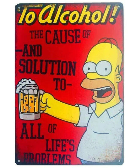 Vintage Cheers Beer Metal Sign - Perfect Wall Art for Bars, Man Caves, and Restaurants