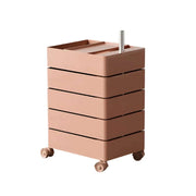 360-Degree Rotating Multi-Layer Storage Organizer - Stylish Movable Cabinet for Magazines and Cosmetics
