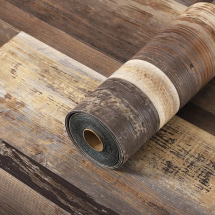Wood Grain Self-Adhesive Floor & Wall Stickers