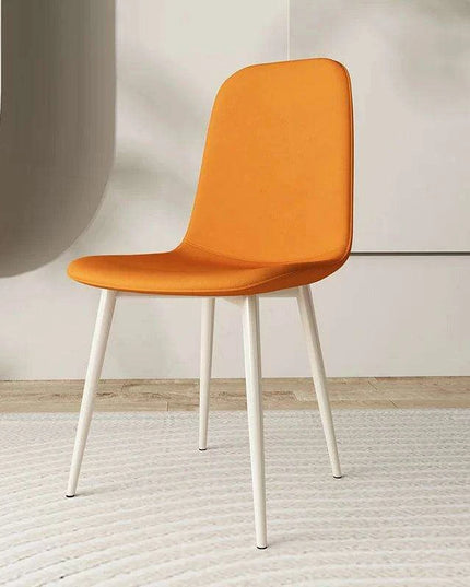 Chic White Leather Dining Chair for Upscale Aesthetics