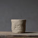 Artisanal Rustic Ceramic Teapot and Teacup Set with Hard Stone Finish