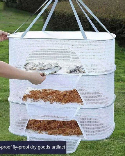 Collapsible Mesh Drying Net for Garments, Produce, and Beyond