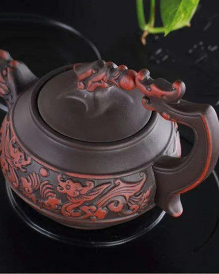 Artisan Purple Clay Teapot - A Cultural Gem for Tea Lovers