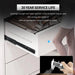 24" Premium Galvanized Steel Push-to-Open Drawer Slides - Heavy-Duty Pair for Cabinetry