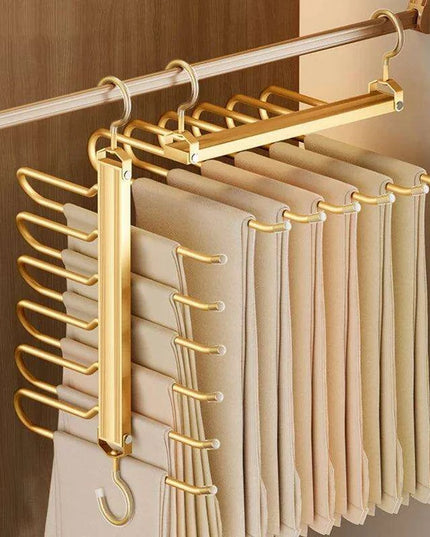 Revolutionize Your Closet Organization with the 6 In 1 Trouser Hangers