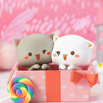 Kawaii Mitao Cat Series 2 Surprise Blind Box Figures - Adorable Lucky Cat Collectibles for Home Decor and Gifting