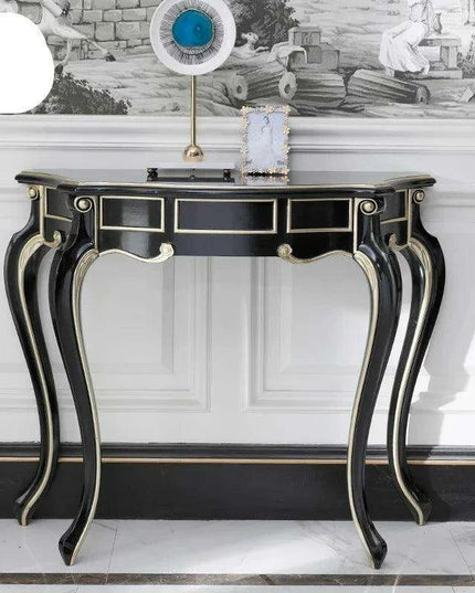 Retro Nordic Elegance Console Table - Timeless Entryway Decor Accent