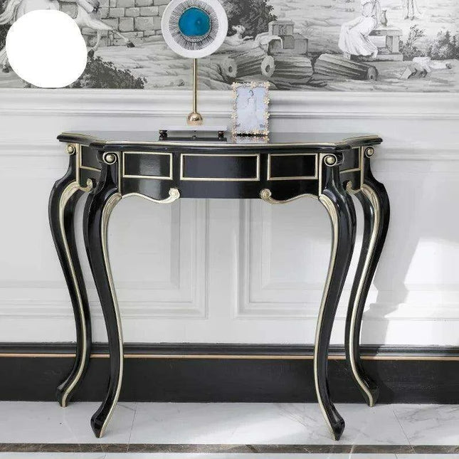 Retro Nordic Elegance Console Table - Timeless Entryway Decor Accent