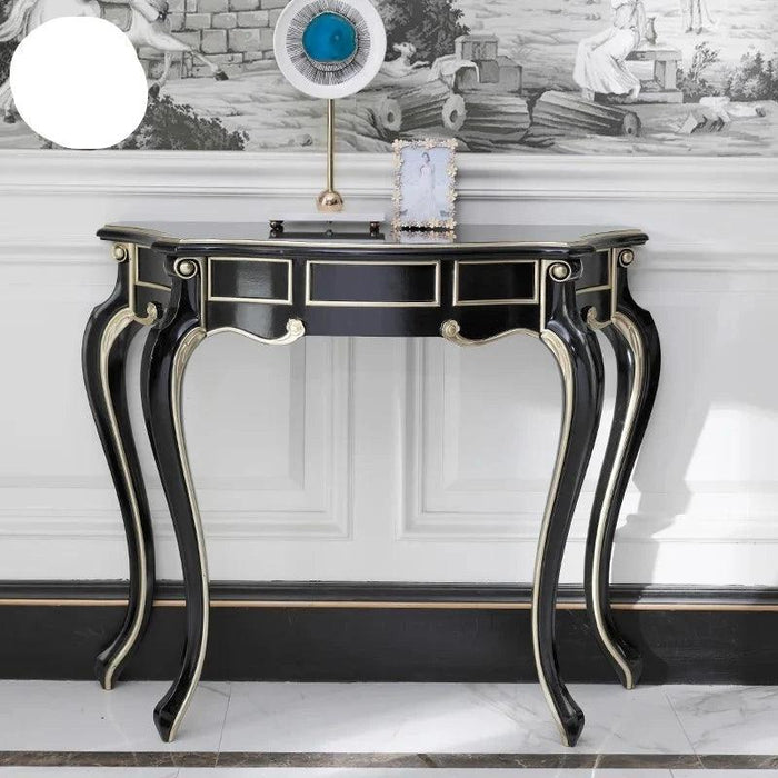 Nordic Style Vintage Console Table - Retro Entryway Decor Piece