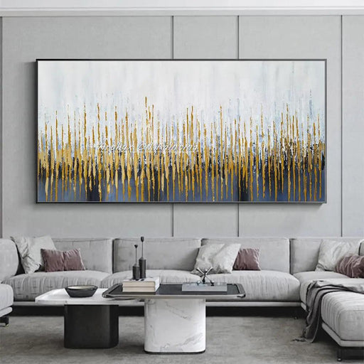 Handcrafted Abstract Oil Painting on Canvas: Artistic Elegance for Modern Home Decor