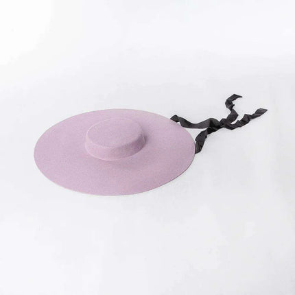 Wide Brim Wool Felt Fedora Hat for Men and Women