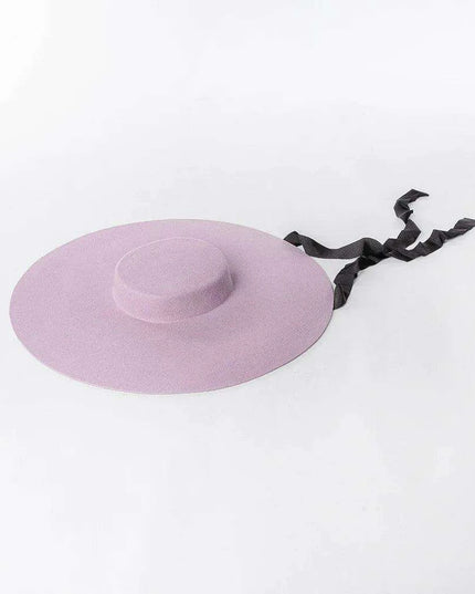 Wide Brim Wool Felt Fedora Hat for Men and Women