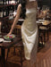 Stylish Spaghetti Strap Midi Dress for Women - Chic Evening Wear for Celebrations and Events