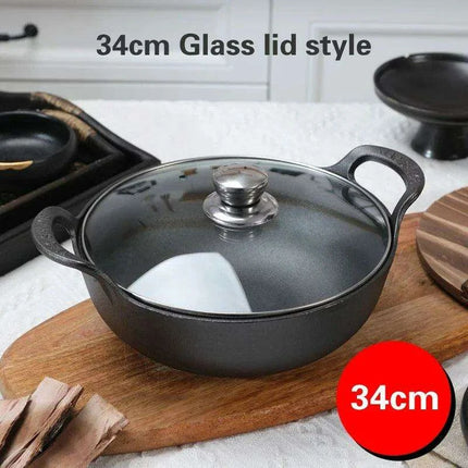 Traditional Asian Cast Iron Cooking Pot - Enhance Your Culinary Journey