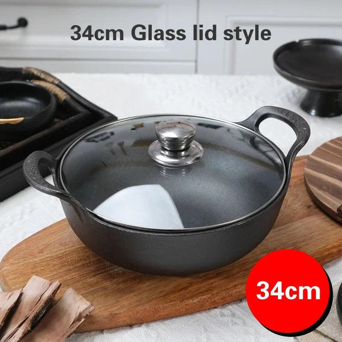 Traditional Asian Cast Iron Cooking Pot - Enhance Your Culinary Journey
