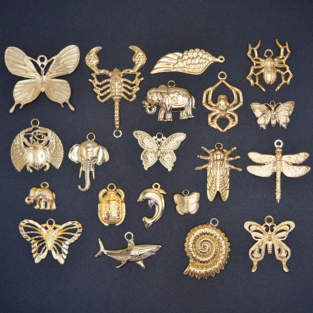 Hip Hop Animal Pendant Set – Stainless Steel Beetle, Scorpion & Spider