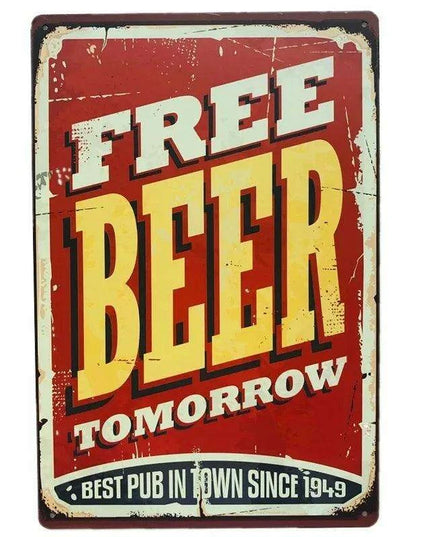 Vintage Cheers Beer Metal Sign - Perfect Wall Art for Bars, Man Caves, and Restaurants