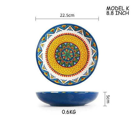 Stylish Yellow Ceramic Dining Set - Mug, Kettle, Plate, and Spoon Bowl, American Style