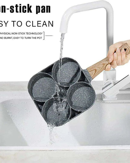 Maifan Stone Coated 4-Compartment Frying Pan: The Perfect Tool for Health-Conscious Cooking
