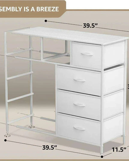 Modern 9-Drawer Dresser with Steel Frame and Wood Top - Stylish Storage Solution