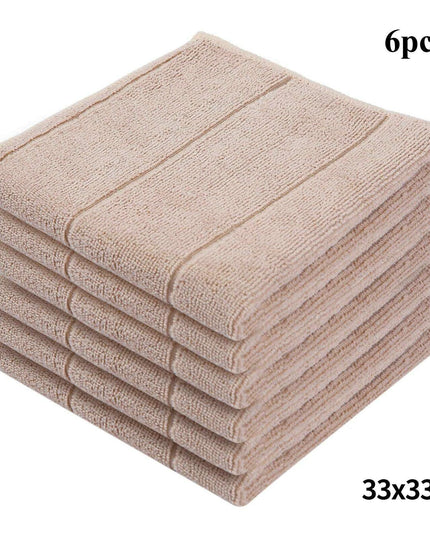 Homaxy Ultra-Soft 6-Pack Microfiber Cleaning Towels - Multi-Purpose Kitchen Essentials