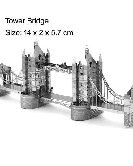 Global Landmark 3D Metal Puzzle Set: Construct and Discover Iconic Structures