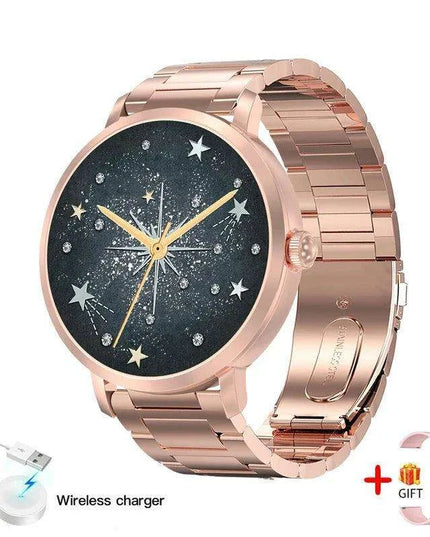 Chic Smart NFC Watch for Women with Bluetooth Calling, GPS, and Health Monitoring