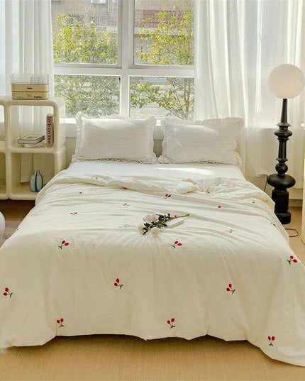 Innovative Breathable Summer Quilt - Double Layer Cooling Design, Lightweight & Washable