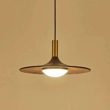 Timeless Walnut Wood LED Chandelier for Contemporary Living Spaces