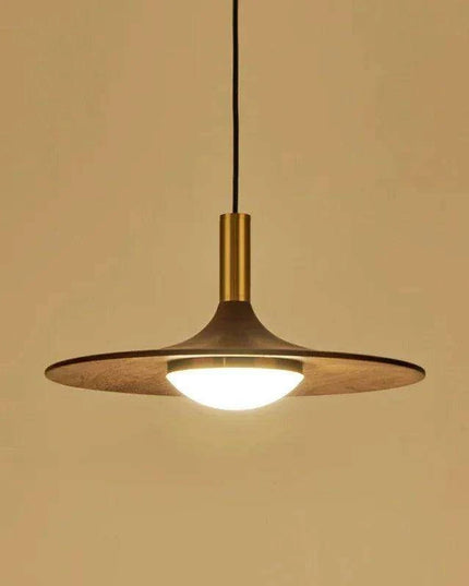 Timeless Walnut Wood LED Chandelier for Contemporary Living Spaces