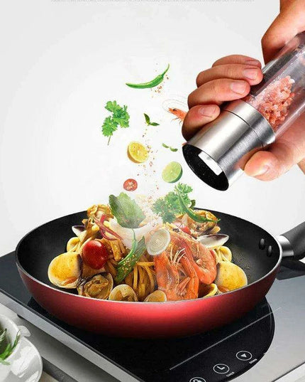 Precision Adjustable Salt and Pepper Mill Set - Dual Ceramic Grinder Combo