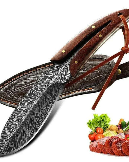 All-Purpose Carbon Steel Knife for Kitchen and Outdoor Use
