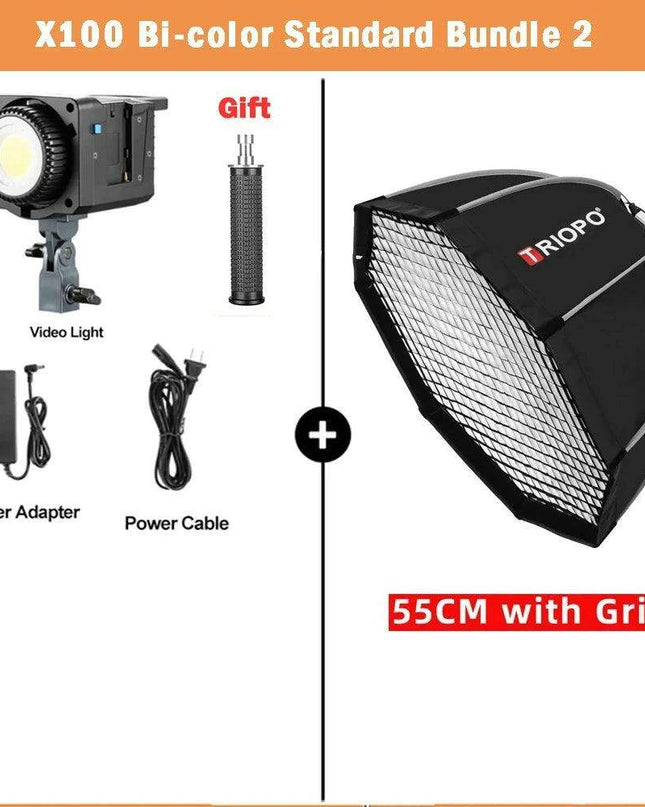 Sokani X100 Professional 100W Bi-Color RGB LED Video Light with Mobile App Control