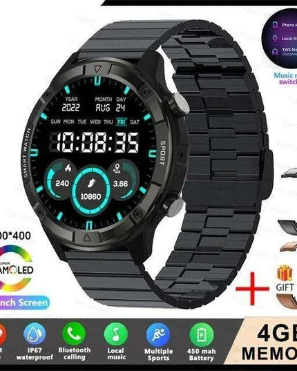 Stylish Smartwatch with HD AMOLED Screen, Bluetooth Calling, Health Monitoring & Huawei True Wireless Earbuds