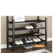 Modern Entryway Organizer with Hooks - Stylish Storage Solution for Shoes and Coats