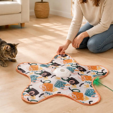 Hide and Seek Feline Toy Interactive Feline Hunting Toy Mental Stimulation Indoor Exercise for Cats hide-and-seek-feline-toy-interactive-feline-hunting-toy-mental-stimulation-indoor-exercise-for-cats