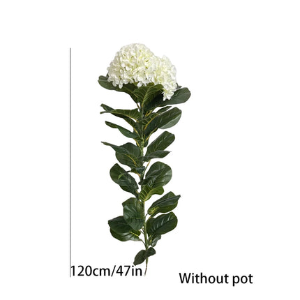 50-150cm Artificial Hydrangea Tree Faux Potted Plant Realistic Artific