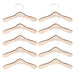 10-Piece Wooden Dog Clothing Hangers - Sturdy and Lightweight Pet Apparel Organizers