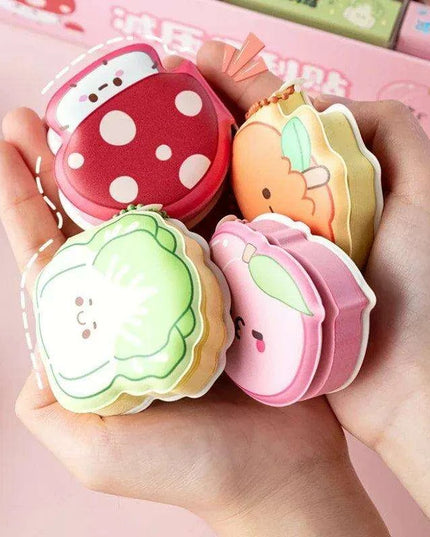 Cute Cartoon Character Silicone Memo Pad and Planner Sticker Set