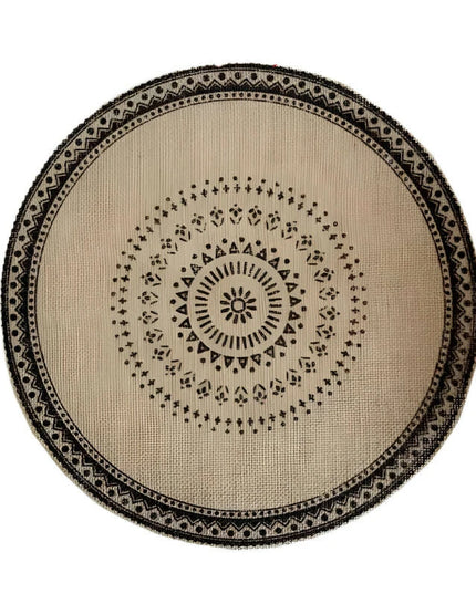 Stylish Non-Slip Jute Round Placemats for Elegant Dining & Entertaining