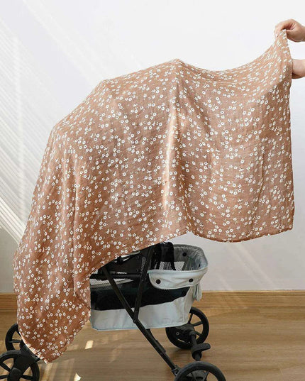 Eco-Friendly Bamboo Cotton Muslin Baby Swaddle and Wrap Set